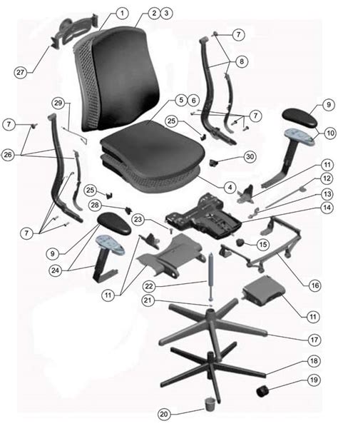 herman miller parts diagram.